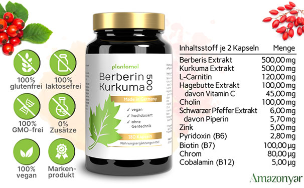 کپسول بربرین کورکومین plantomol