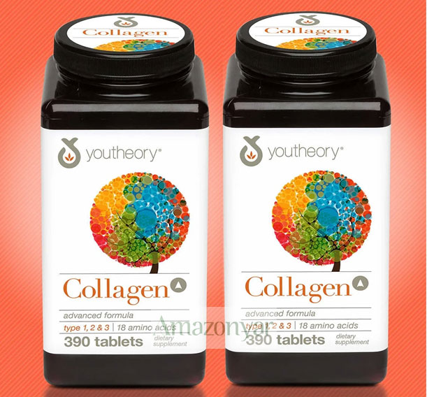 قرص کلاژن یوتئوری (youtheory) 390 عددی