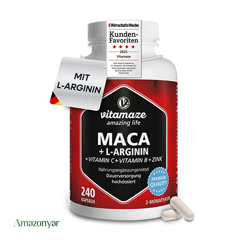 ماکا و آرژنین 240 کپسول